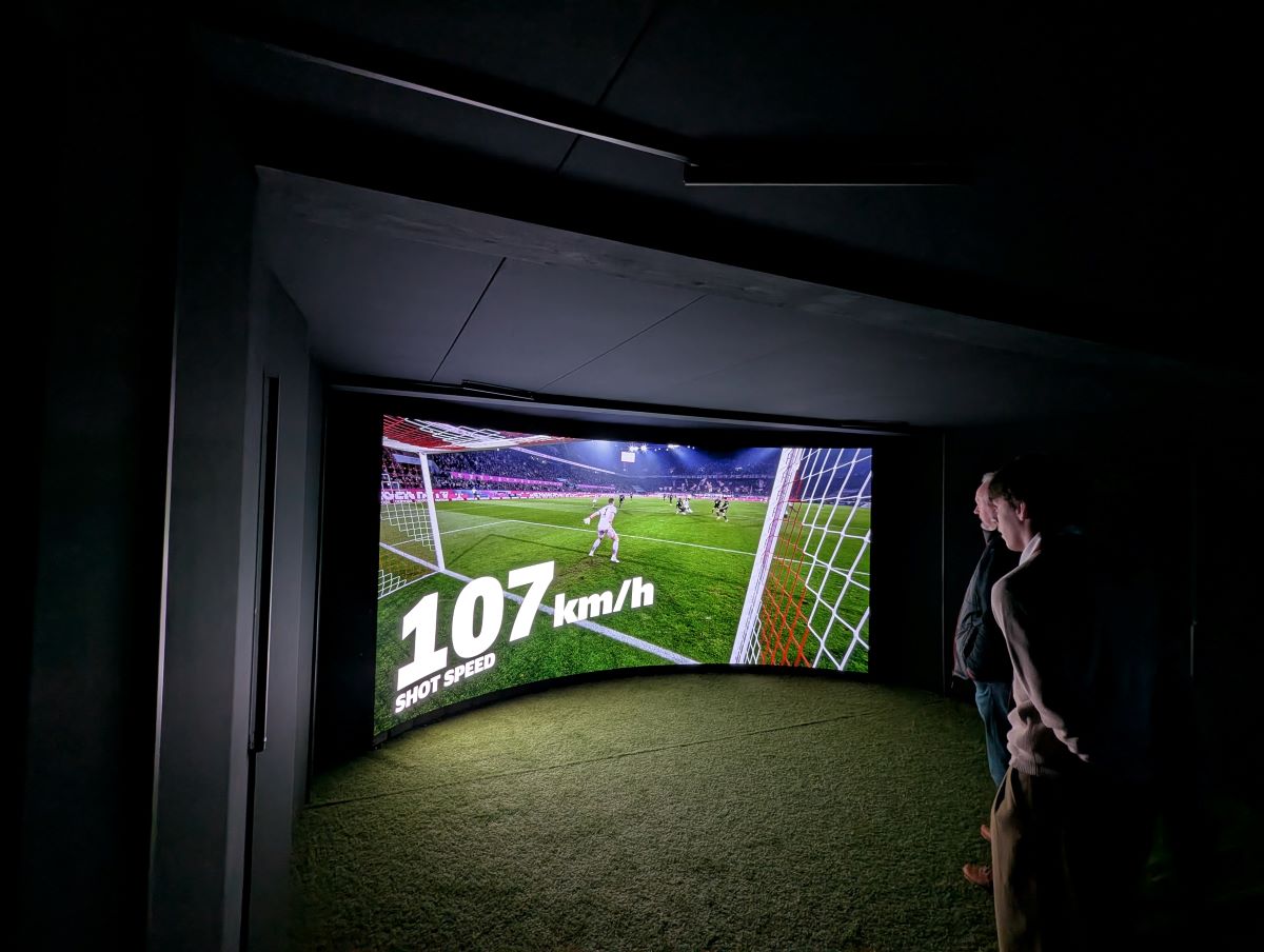 High-Tech-Simulation eines Stadions für die deutsche Fußballliga